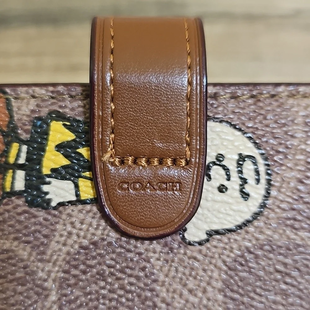 NWOT Coach x Peanuts Notebook In Signature Canvas